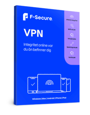 F-Secure Freedome, 1 år, 3 enheter Win/Mac/iOS/Android, E-licens
