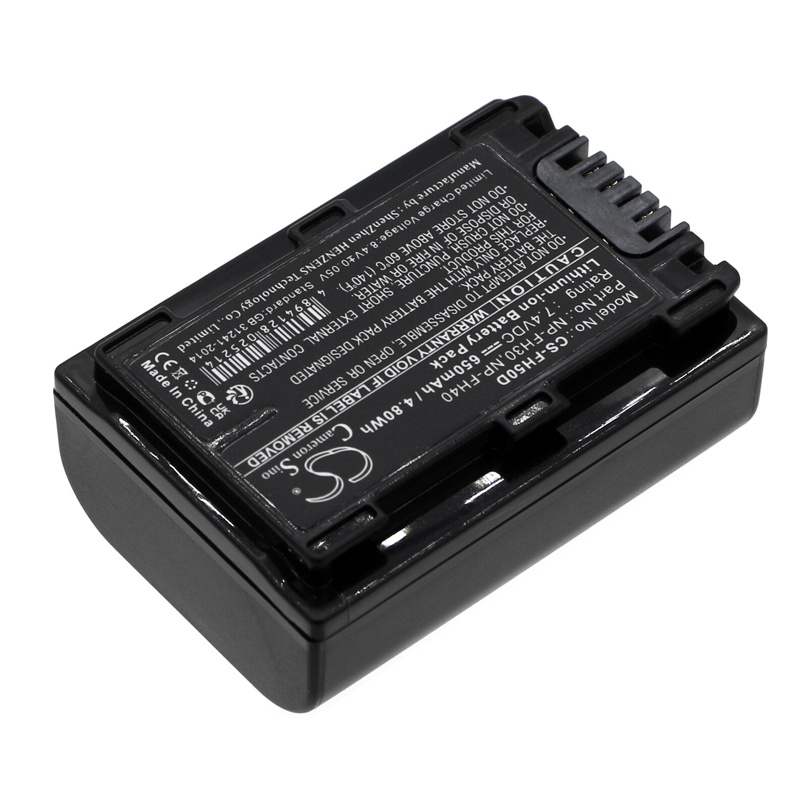 Batteri av typ Sony: NP-FH30/FH40/FH50/FH60 / CS-FH50D, bild 2