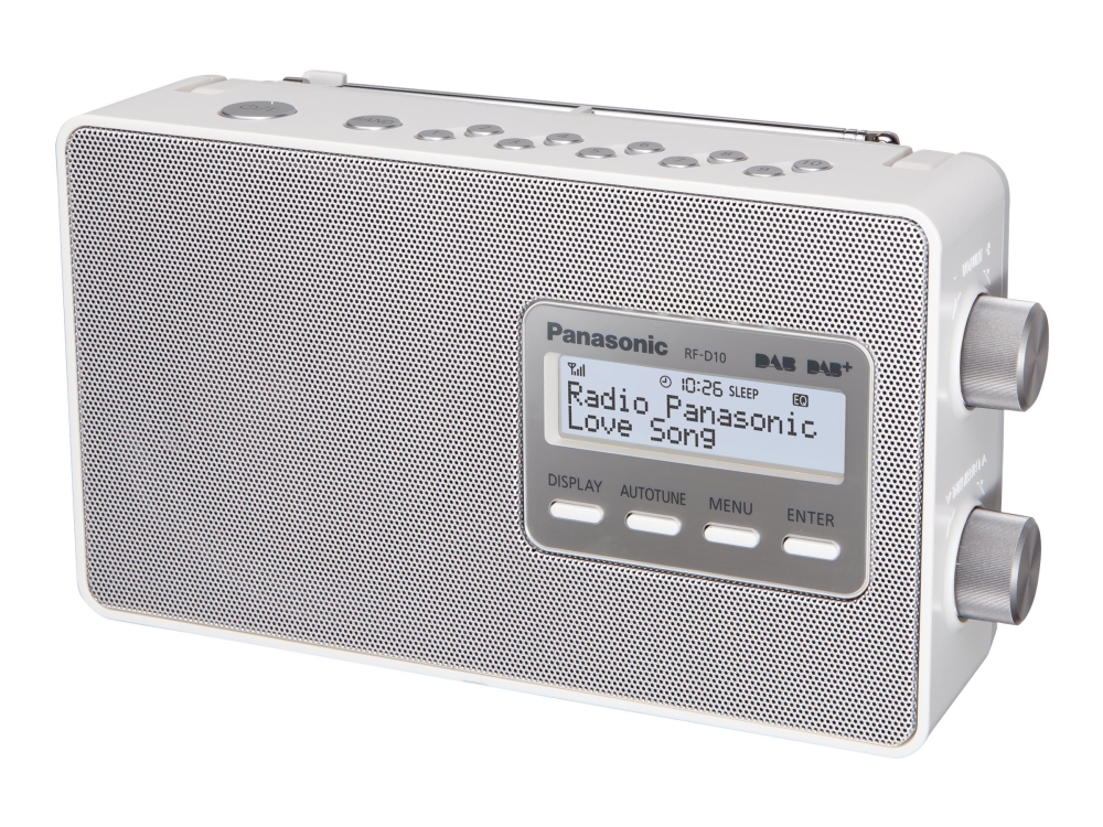 Panasonic-RF-D10EG - Bärbar DAB-radio - 2 Watt - vit