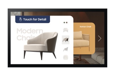 Samsung QM32C-T pekskärm för digital skyltning, 32 tum