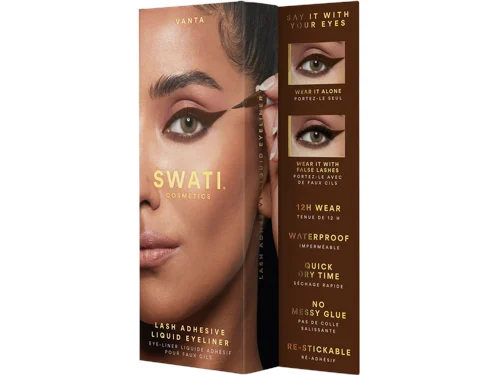 SWATI Cosmetics Lash Adhesive Liquid Eyeliner Brown, bild 2