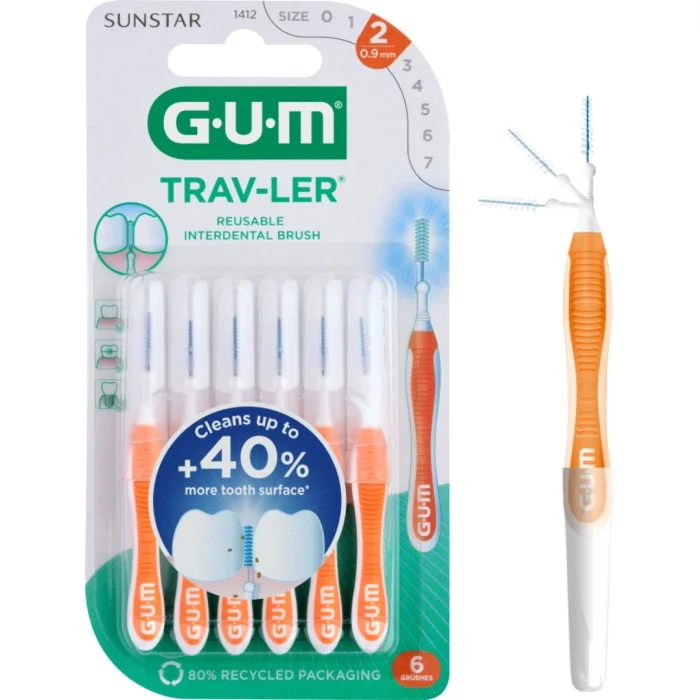 Sunstar GUM D.GUM mellanrumsborstar 1412/6