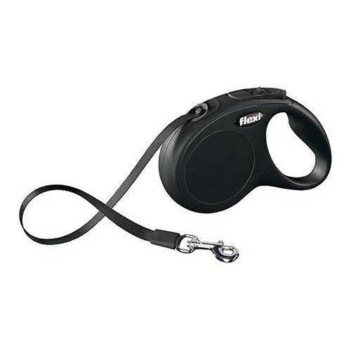 Flexi - New Classic - L - 5m Leash Tape - Black - Max 50Kg