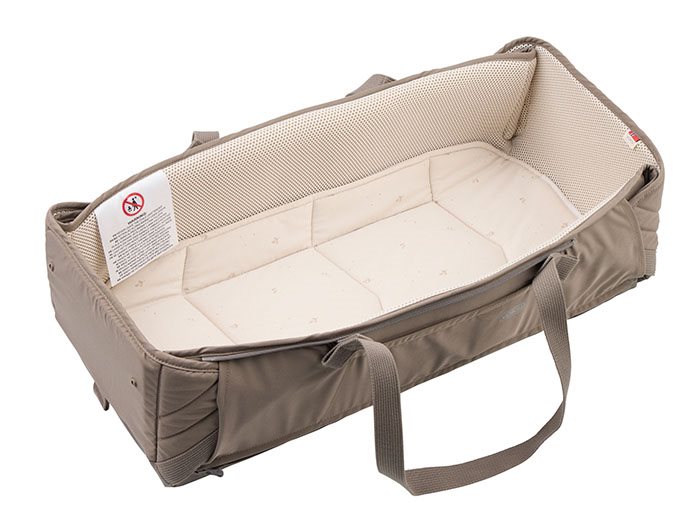 Voksi Carry Me mjuklift/babynest, walnut leaf