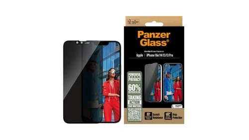 PanzerGlass iPhone 17e/16e/14/13/13 Pro skärmskydd Ultra-Wide Fit Privacy med applikator, bild 4