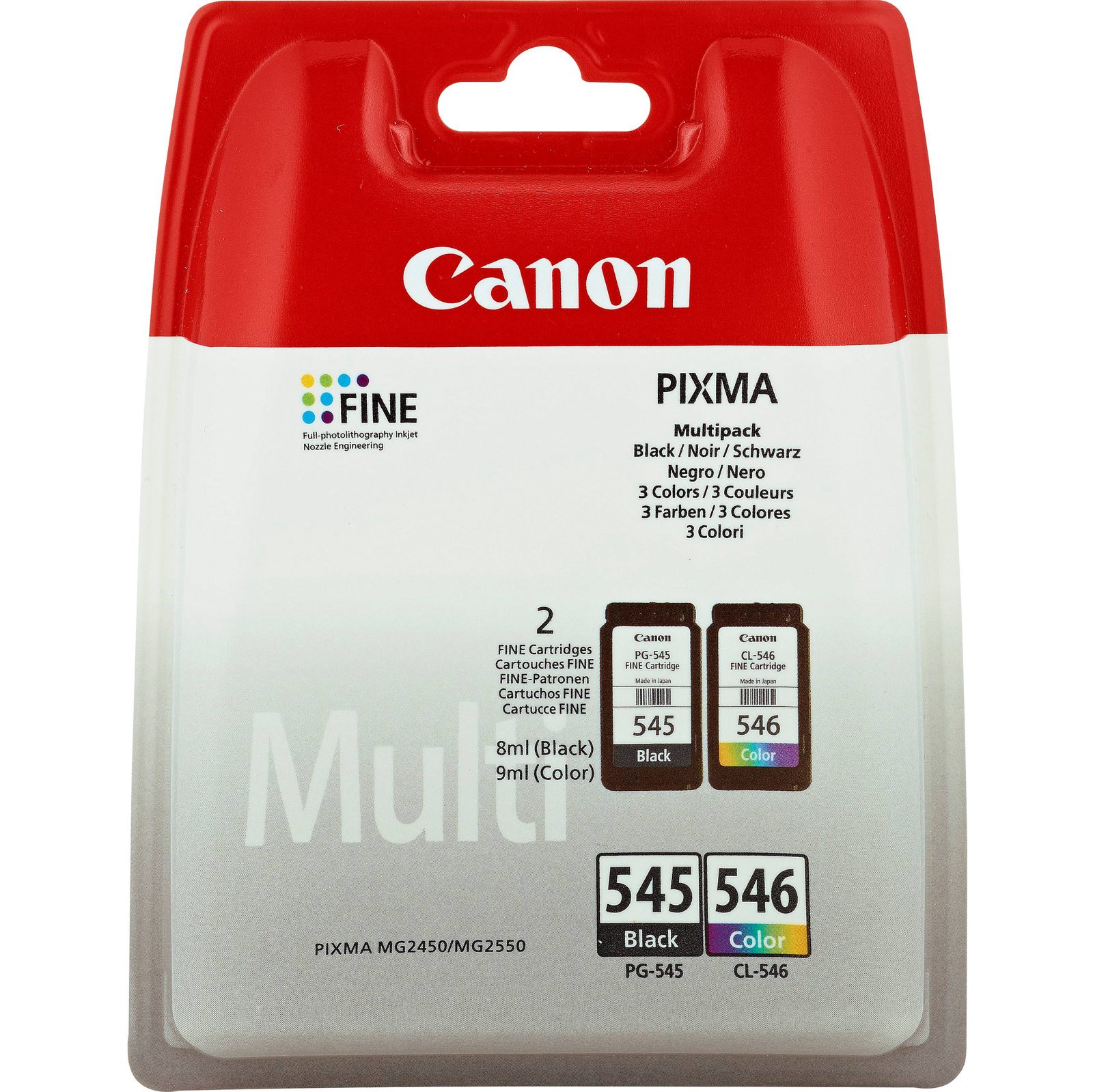 Canon PG-545/CL-546 svart+färg, Multipack (2 färgpatroner), bild 3