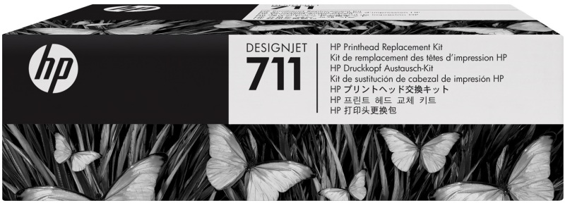 HP No.711 Skrivhuvud (svart/gul/cyan/magenta)