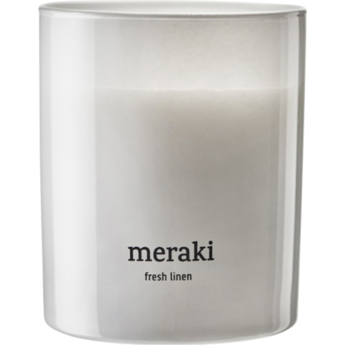 Meraki Fresh Linen Scented Candle Medium