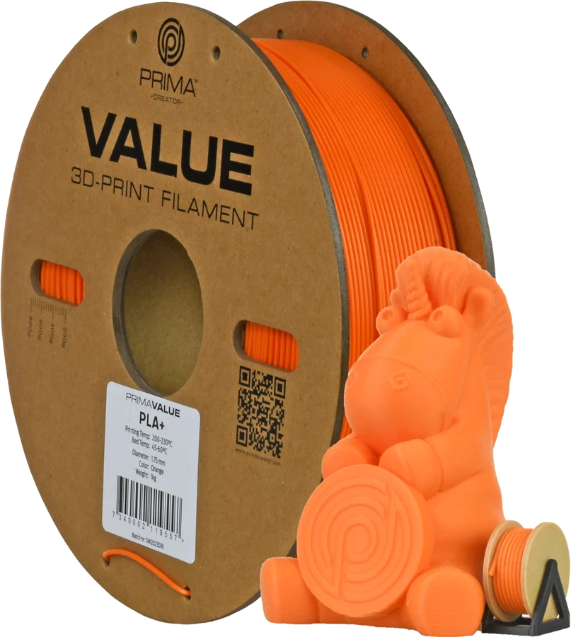 Prima Creator Prima Value PLA+ 1.75mm 1kg - Orange