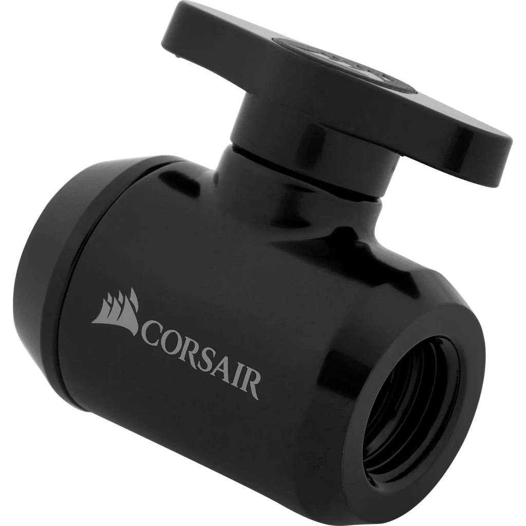 Corsair Hydro X Series XF Ball Valve - Svart