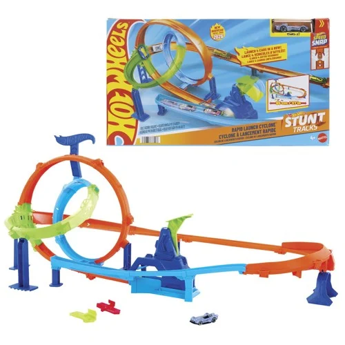 Hot Wheels Stunt Tracks Double Loop Smash