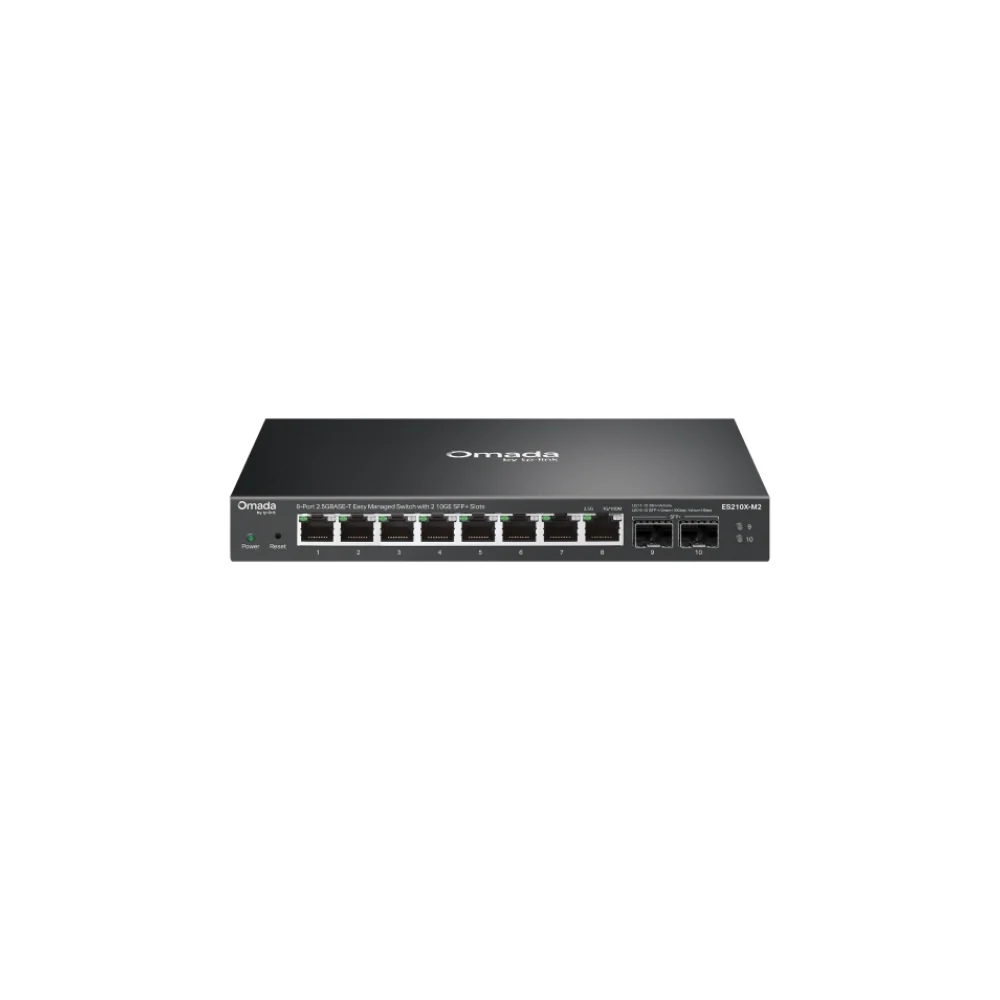 TP-Link ES210X-M2 Omada 8-Port 2.5G BASE-T Easy Managed Switch med 2 10GE SFP+ Slots