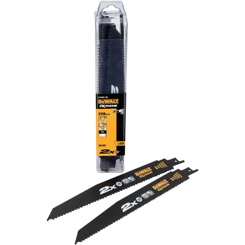 DEWALT - DT2491-QZ reciprocating saw blade 2X BiM 228x4.2mm extra-thick wood (25 pcs)
