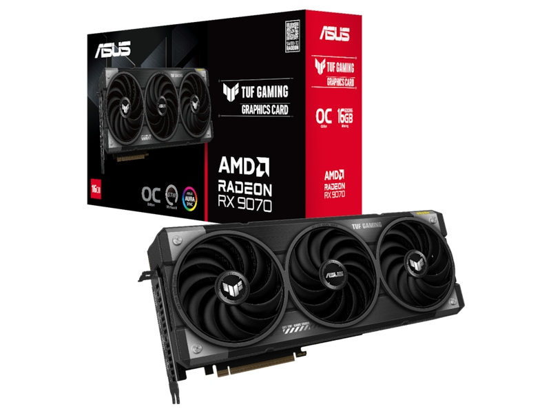 Asus TUF GAMING AMD Radeon RX 9070 OC grafikkort, bild 3