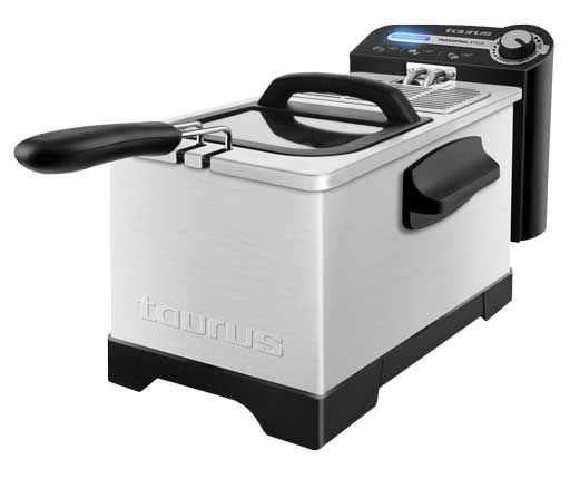 Taurus Professional 3 Plus, Fritös, 3 l, 0,9 kg, Single, Rostfritt stål, Rotations-