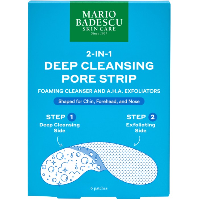 Mario Badescu 2-In-1 Deep Cleansing Pore Strip 6 pcs