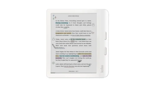 Kobo Libra Color-läsplatta, vit, bild 3
