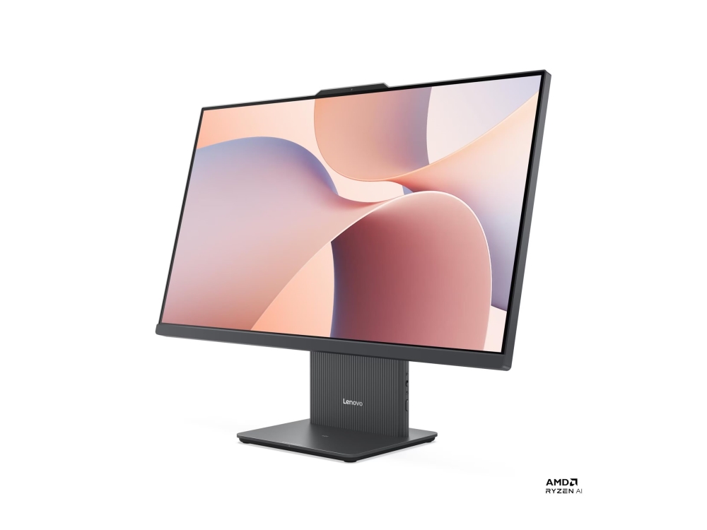 Lenovo IdeaCentre AIO 27AKP10 F0JE - Allt-i-ett med skärmställ - Ryzen 5 220 / upp till 4.9 GHz - RAM 16 GB - SSD 512 GB - NVMe - Radeon 740M - Bluetooth 5.3, IEEE 802.11ax (Wi-Fi 6) - Win 11 Home - skärm: LED 27 1920 x 1080 (Full HD) - tangentbord: engelska - luna gray