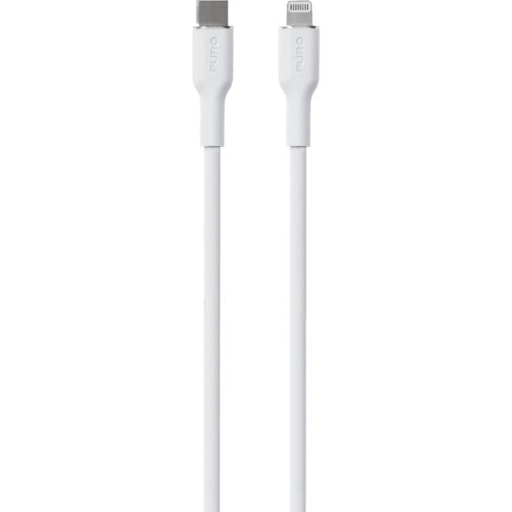 PURO PUCAPLTUSBCICONWHI, 1,5 m, USB C, Lightning, Hankontakt, Hankontakt, Vit, bild 2