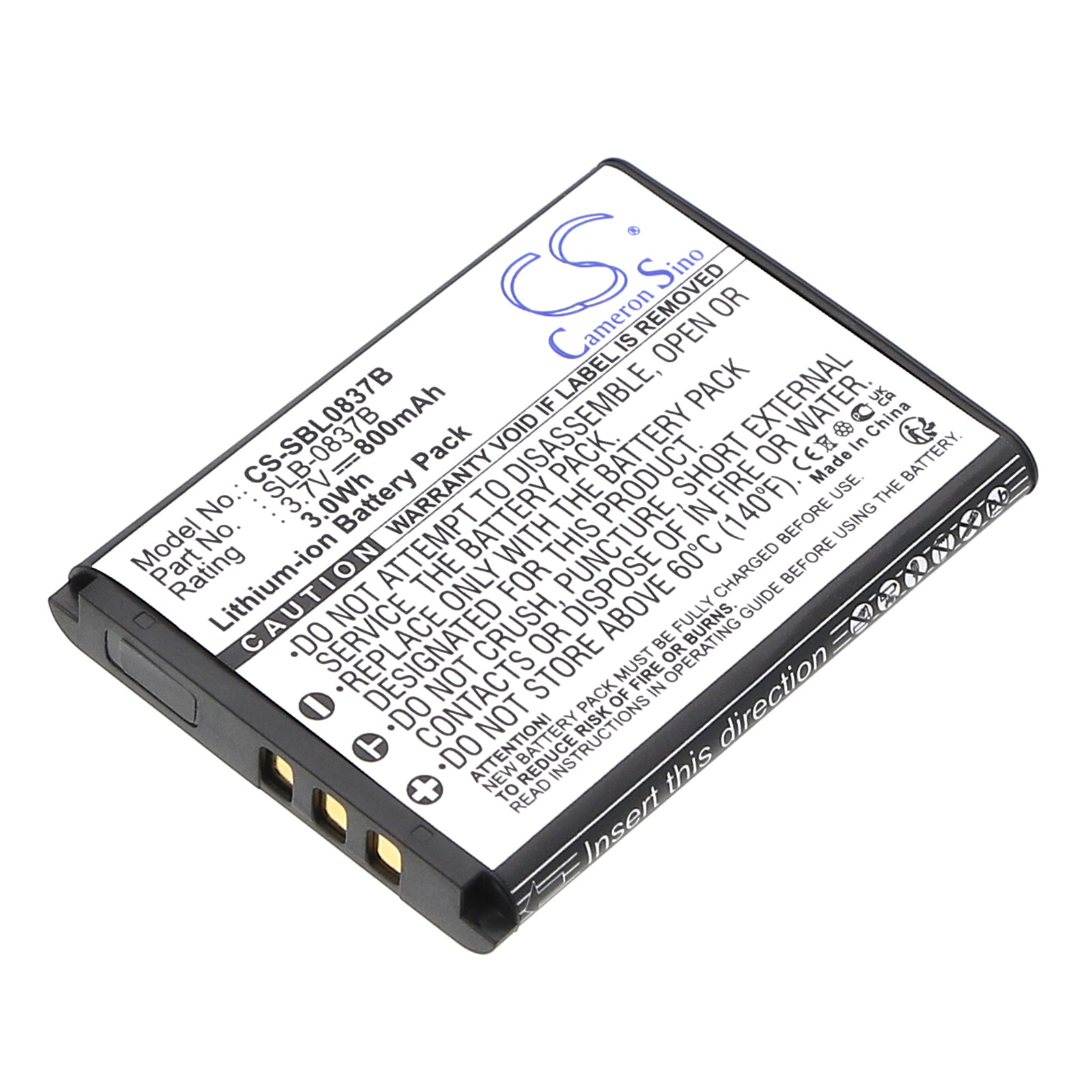 Batteri till Kamera för Samsung Digimax L70, Digimax L70B, L201 m.fl., bild 4