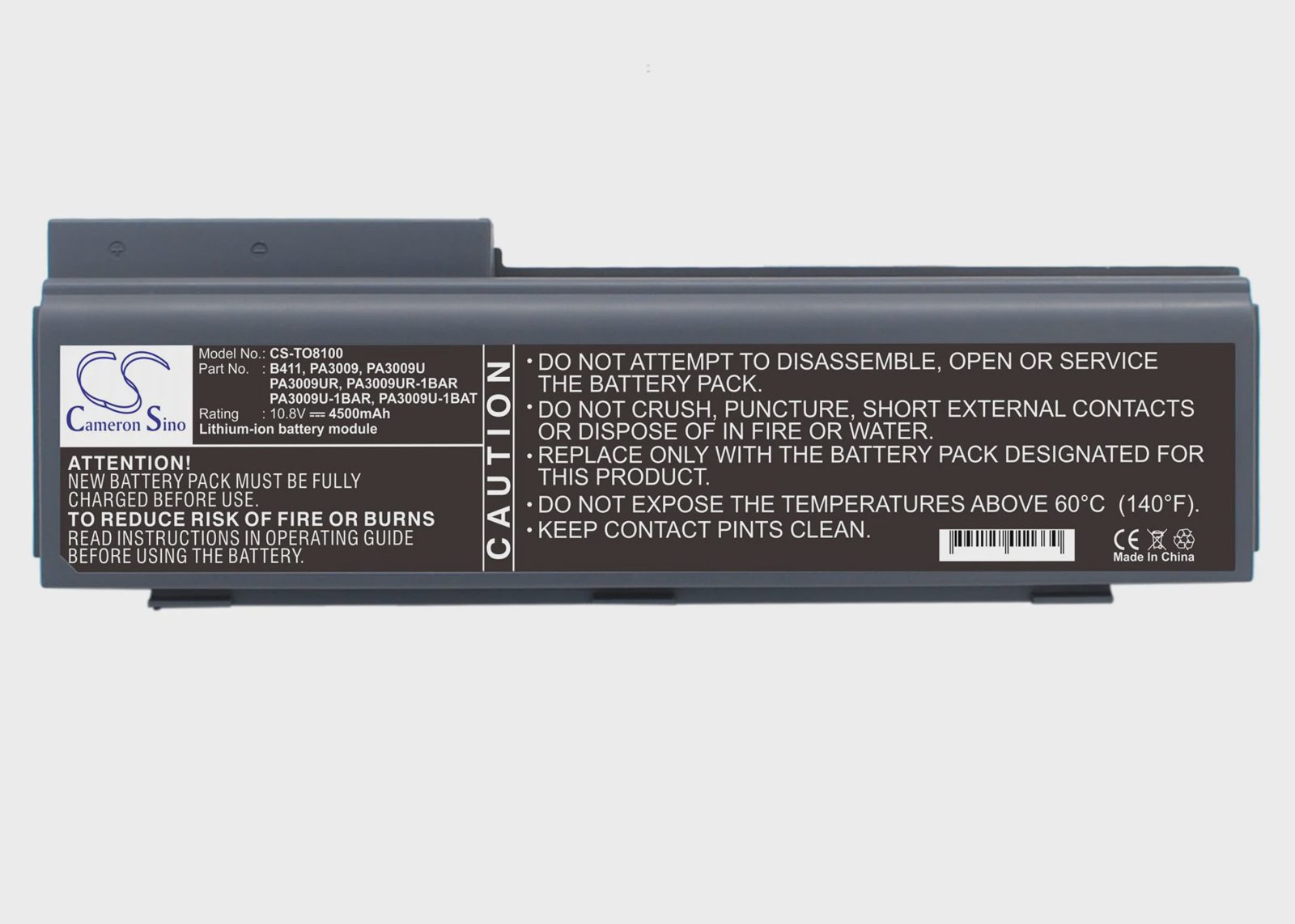 Batteri till Notebook, Bärbar dator för Toshiba Tecra 8100, Tecra 8100A, Tecra 8100B m.fl.