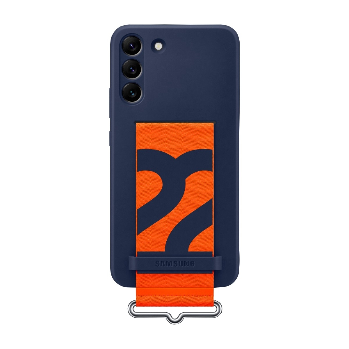 Samsung Galaxy S22+ Silicone Cover Strap skal, Navy Blue, bild 2