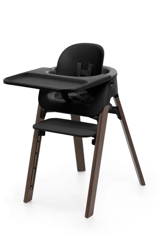 Stokke Steps matstolspaket, black/warm brown