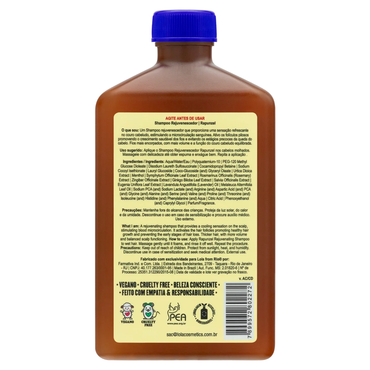 Lola from Rio Rapunzel Rejuvenating Shampoo 250 ml, bild 2