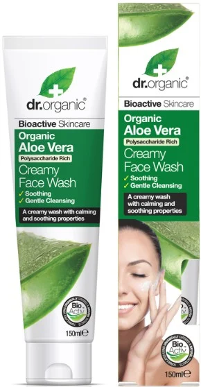 Dr. Organic Aloe Vera Creamy Face Wash 150 ml, bild 2