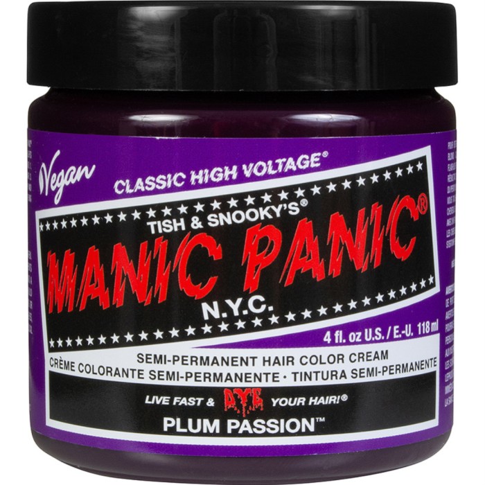Manic Panic Semi-Permanent Hair Color Cream Plum Passion