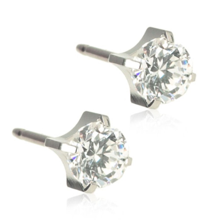 Blomdahl Silver Titanium Tiffany 5 mm
