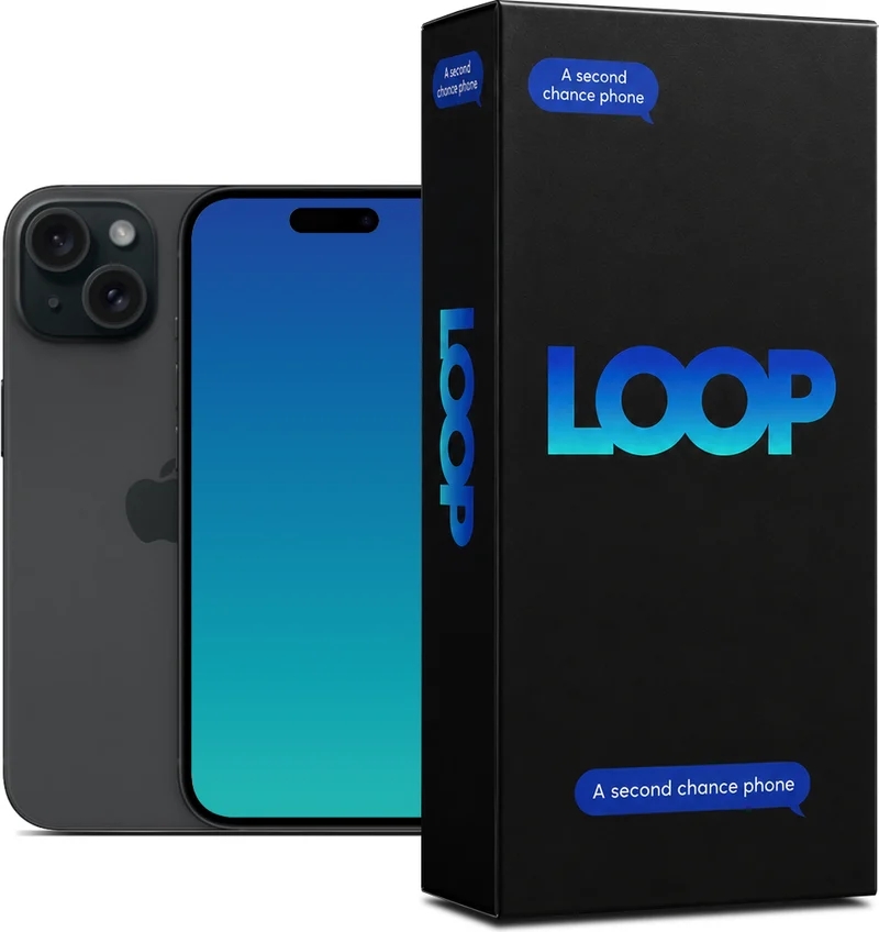 Apple iPhone 15​ 128GB - Svart (Loop: Refurb Grade A/B)