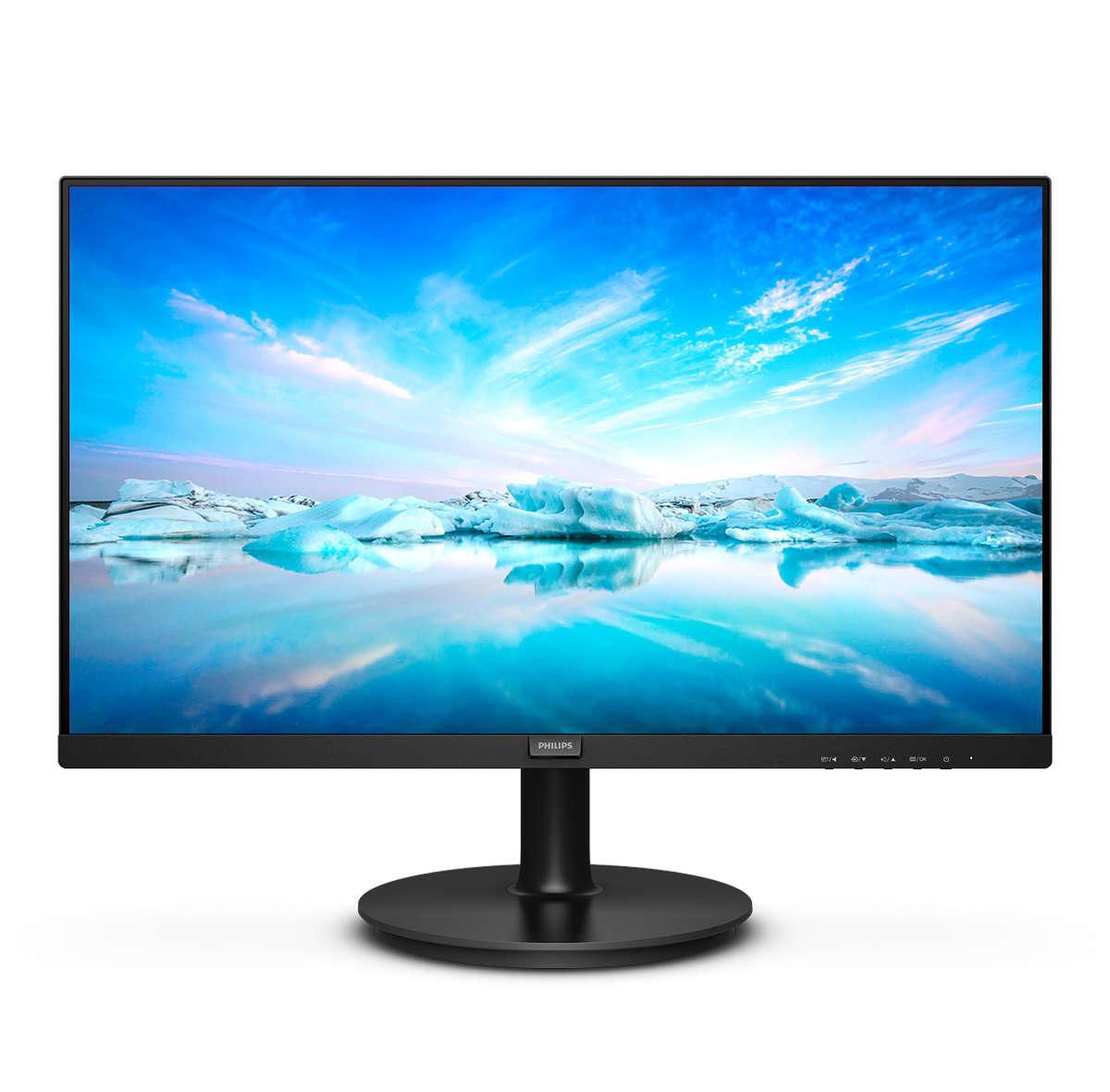 21.5" Philips 222V8LA, VA 1920x1080, 4 ms, 75Hz, HDMI/DP, högtalare, bild 3