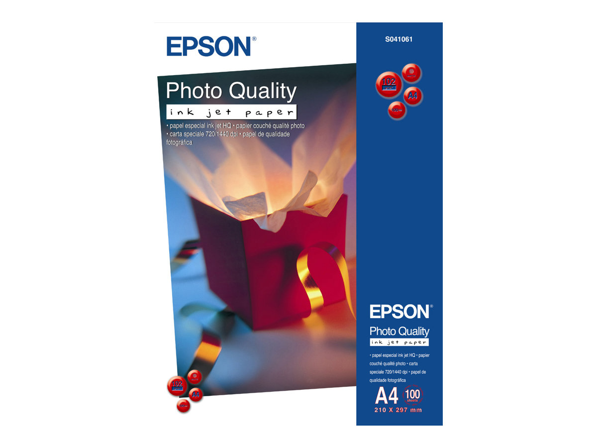 Epson Photo Quality Inkjet Paper A4, 104g/m2, 100 ark