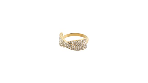PILGRIM - SHEA Crystal Ring - Gold Plated, bild 3