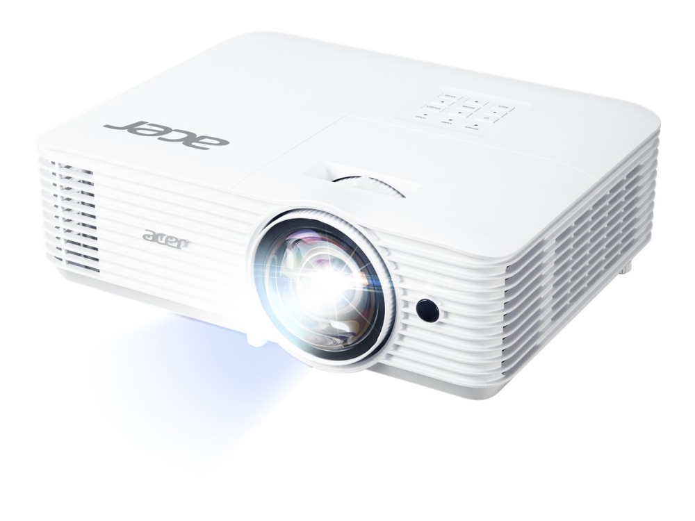 Acer H6518STi, 3500 ANSI lumen, Full HD 1920x1080, 27~36dB, 2xHDMI, högtalare, Short-throw, trådlös projicering