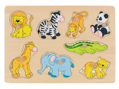 GOKI - Zoo animals, lift-out puzzle - (57874), bild 3