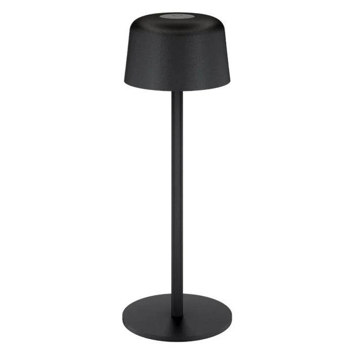 Trådlös LED-bordslampa 25 cm Svart