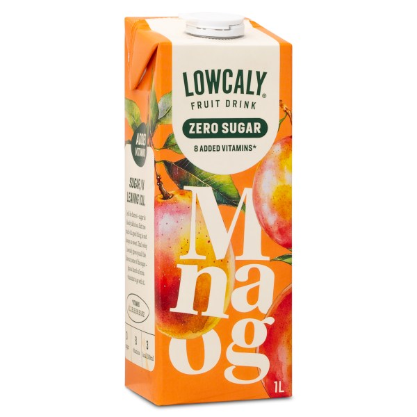 Lowcaly Fruktdryck, Mango, 1 L, bild 2