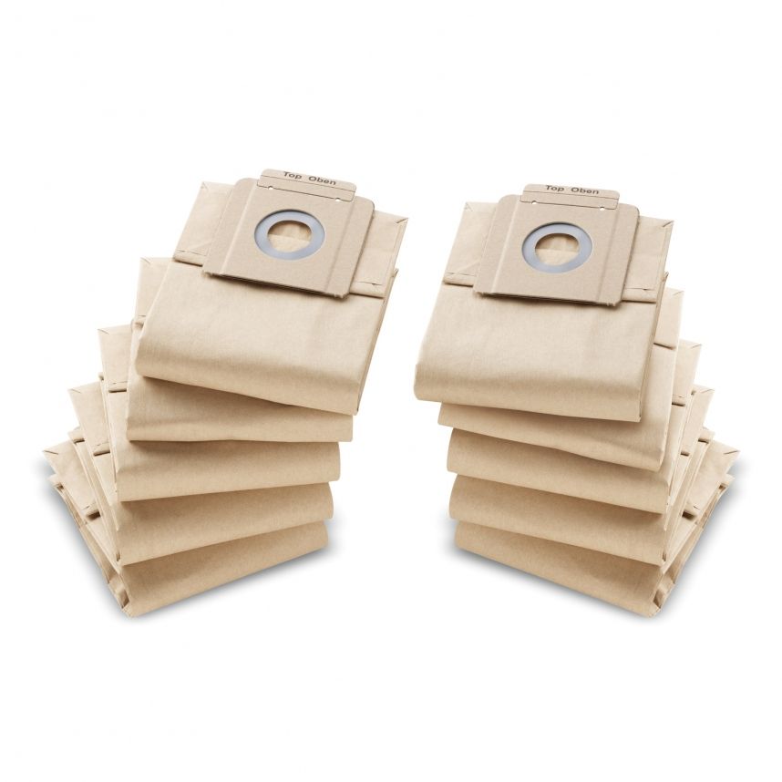 Kärcher 6.904-333.0, Dammpåse, Cylinderdammsugare, Slipa, papper, T 7/1 und T 10/1, 10 styck