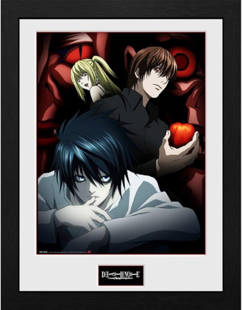 Death Note Light, L and Misa Framed Print (30*40cm)