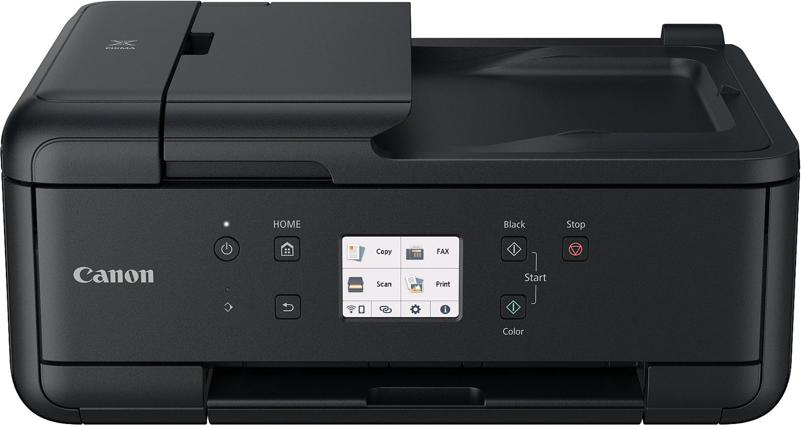 Canon PIXMA TR7650, skrivare + scanner + kopiator + fax, 15/10 ppm ISO, 1200x2400 dpi scanner, display, duplex, USB/WiFi, Airprint, bild 2