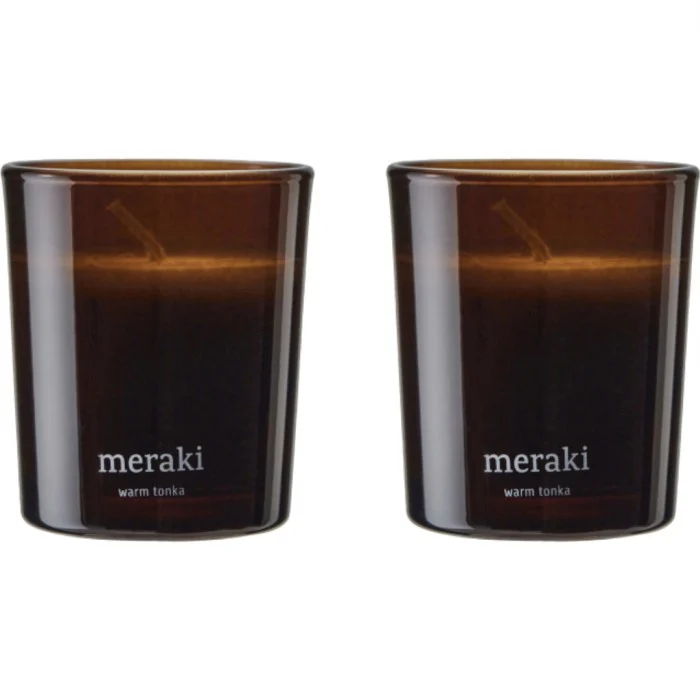Meraki Warm Tonka Scented Candle Small