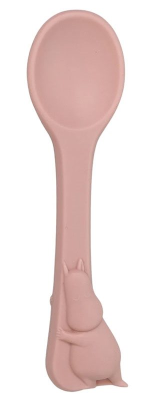 Rätt Start sked i silikon, Mumin rosehip pink
