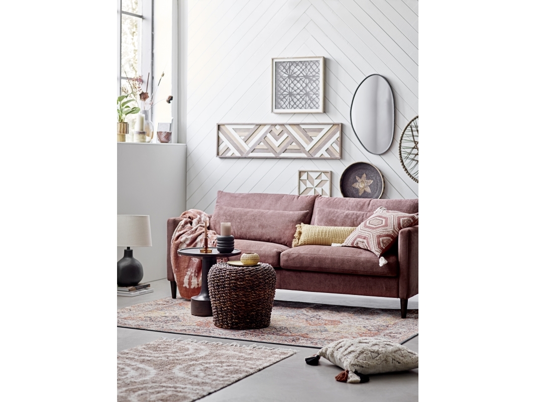Bloomingville CREATIVE COLLECTION Faun väggspegel, svart, järn