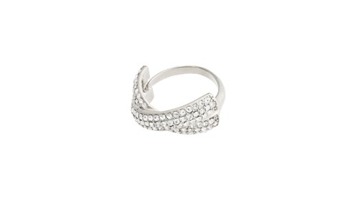 PILGRIM - EDTLI Crystal Ring - Silver - Adjustable Size, bild 3