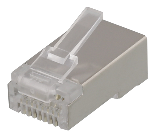 Deltaco RJ45 kontaktdon för patchkabel - Cat6a - Skärmad - 20-pack, bild 4