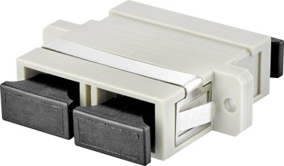 Mellanstycke, SC/UPC, DUPLEX, MM - Beige