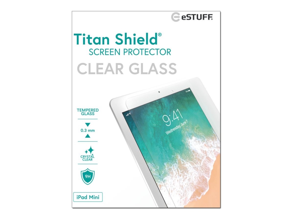 Skärmskydd eSTUFF Titan Shield Clear Glass, iPad mini 4/5, bild 2