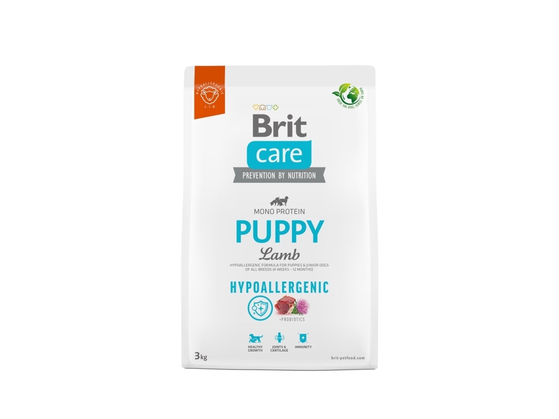 Brit Care Puppy Hypoallergenic Lamb Torrfoder till Valp 3 kg